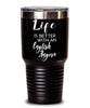 Funny English Angora Rabbit Tumbler Life Is Better With An English Angora 30oz Stainless Steel Black