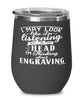Funny Engraving Wine Glass I May Look Like I'm Listening But In My Head I'm Thinking About Engraving 12oz Stainless Steel Black