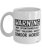 Funny Exmoor Horse Mug Warning May Spontaneously Start Talking About Exmoor Horses Coffee Cup White