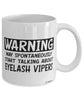 Funny Eyelash Viper Mug Warning May Spontaneously Start Talking About Eyelash Vipers Coffee Cup White