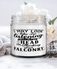 Funny Falconry Candle I May Look Like I'm Listening But In My Head I'm Thinking About Falconry 9oz Vanilla Scented Candles Soy Wax