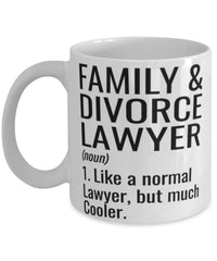 Funny Family & Divorce Lawyer Mug Like A Normal Lawyer But Much Cooler Coffee Cup 11oz 15oz White