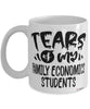 Funny Family Economics Professor Teacher Mug Tears Of My Family Economics Students Coffee Cup White
