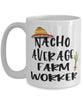Funny Farm Worker Mug Nacho Average Farm Worker Coffee Cup 15oz White
