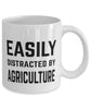 Funny Farmer Mug Easily Distracted By Agriculture Coffee Mug 11oz White