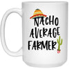 Funny Farmer Mug Gift Nacho Average Farmer Coffee Cup 15oz White 21504