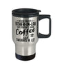 Funny Father-in-law Travel Mug Never Trust A Father-in-law That Doesn't Drink Coffee and Swears A Lot 14oz Stainless Steel