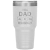 Funny Father Mug I Tell Dad Jokes Periodically Laser Etched 30oz Stainless Steel Tumbler