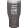 Funny Father Tumbler From Daughter I Asked God For A Partner In Crime He Sent Me My Daughter Laser Etched 30oz Stainless Steel Tumbler