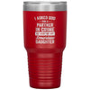Funny Father Tumbler From Daughter I Asked God For A Partner In Crime He Sent Me My Daughter Laser Etched 30oz Stainless Steel Tumbler