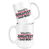 Funny Fathers Mug Worlds Greatest Dad Bod 15oz White Coffee Mugs