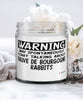 Funny Fauve de Bourgogne Rabbit Candle May Spontaneously Start Talking About Fauve de Bourgogne Rabbits 9oz Vanilla Scented Candles Soy Wax