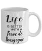 Funny Fauve De Bourgogne Rabbit Mug Life Is Better With A Fauve De Bourgogne Coffee Cup 11oz 15oz White