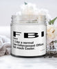 Funny FBI Candle Like A Normal Law Enforcement Officer But Much Cooler 9oz Vanilla Scented Candles Soy Wax