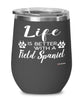 Funny Field Spaniel Dog Wine Glass Life Is Better With A Field Spaniel 12oz Stainless Steel
