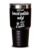 Funny Financial Qualitative Analyst Tumbler Instant Financial Qualitative Analyst Just Add Coffee 30oz Stainless Steel Black