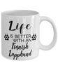Funny Finnish Lapphund Dog Mug Life Is Better With A Finnish Lapphund Coffee Cup 11oz 15oz White