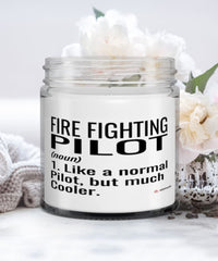 Funny Fire Fighting Pilot Candle Like A Normal Pilot But Much Cooler 9oz Vanilla Scented Candles Soy Wax