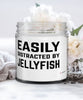 Funny Fish Candle Easily Distracted By Jellyfish 9oz Vanilla Scented Candles Soy Wax