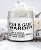 Funny Fish & Game Warden Candle Like A Normal Law Enforcement Officer But Much Cooler 9oz Vanilla Scented Candles Soy Wax