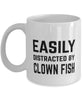 Funny Fish Mug Easily Distracted By Clown Fish Coffee Mug 11oz White