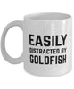 Funny Fish Mug Easily Distracted By Goldfish Coffee Mug 11oz White