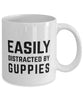 Funny Fish Mug Easily Distracted By Guppies Coffee Mug 11oz White