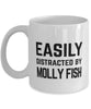 Funny Fish Mug Easily Distracted By Molly Fish Coffee Mug 11oz White
