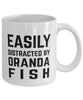 Funny Fish Mug Easily Distracted By Oranda Fish Coffee Mug 11oz White