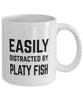 Funny Fish Mug Easily Distracted By Platy Fish Coffee Mug 11oz White