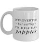 Funny Fish Mug Introverted But Willing To Discuss Guppies Coffee Mug 11oz White