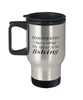 Funny Fisherman Travel Mug Introverted But Willing To Discuss Fishing 14oz Stainless Steel Black