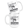 Funny Fishing Mug I Just Hold My Rod Wiggle My Worm And 15oz White Coffee Mugs