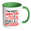 Funny Fishing Mug I'm Not Addicted To Fishing White 11oz Accent Coffee Mugs