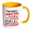 Funny Fishing Mug I'm Not Addicted To Fishing White 11oz Accent Coffee Mugs