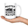 Funny Fishing Mug Master Baiter 15oz White Coffee Mugs