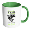 Funny Fishing Mug That's A Nice Fish You Caugh White 11oz Accent Coffee Mugs