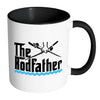 Funny Fishing Mug The Rod Father White 11oz Accent Coffee Mugs