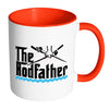 Funny Fishing Mug The Rod Father White 11oz Accent Coffee Mugs