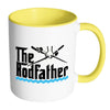 Funny Fishing Mug The Rod Father White 11oz Accent Coffee Mugs