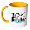 Funny Fishing Mug The Rod Father White 11oz Accent Coffee Mugs