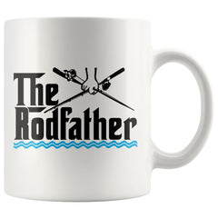 Funny Fishing Mug The Rodfather 11oz White Coffee Mugs