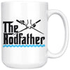 Funny Fishing Mug The Rodfather 15oz White Coffee Mugs