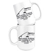 Funny Fishing Mug Theres A Fine Line Between Fishing And 15oz White Coffee Mugs