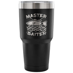 Funny Fishing Travel Mug Master Baiter 30 oz Stainless Steel Tumbler