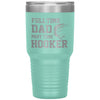 Funny Fishing Tumbler For Fathers Full Time Dad Part Time Hooker Laser Etched 30oz Stainless Steel Tumbler