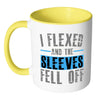 Funny Fitness Mug I Flexed And The White 11oz Accent Coffee Mugs