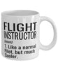 Funny Flight Instructor Mug Like A Normal Pilot But Much Cooler Coffee Cup 11oz 15oz White