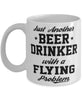 Funny Flying Mug Just Another Beer Drinker With A Flying Problem Coffee Cup 11oz White