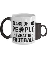 Funny Footballer Mug Tears Of The People I Beat In Football Coffee Mug Color Changing 11oz